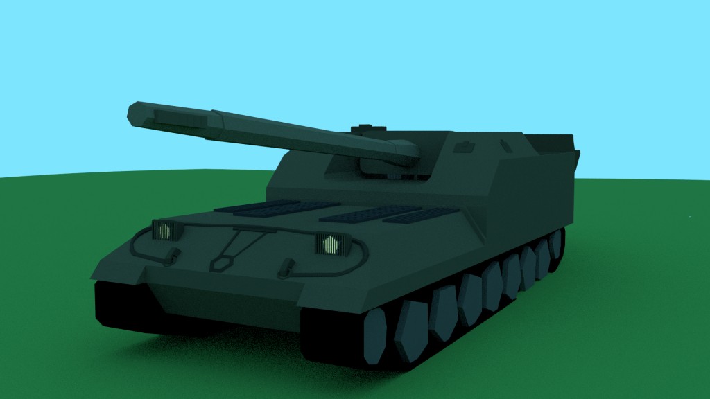 Low-Poly Object 263 Soviet-Union Tank Destroyer preview image 1